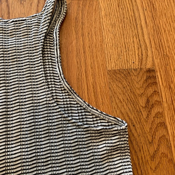 Express Black/White Striped Halter Top - Size S - Picture 9 of 12